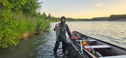 Alaska Inflatable boat renats on the Kenai River, Sockeye fishing. 