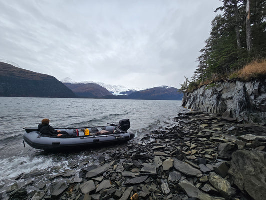 Stryker 420 RIB Jet Tunnel at Whittier Harbor, Alaska — perfect for coastal runs and exploring Prince William Sound.