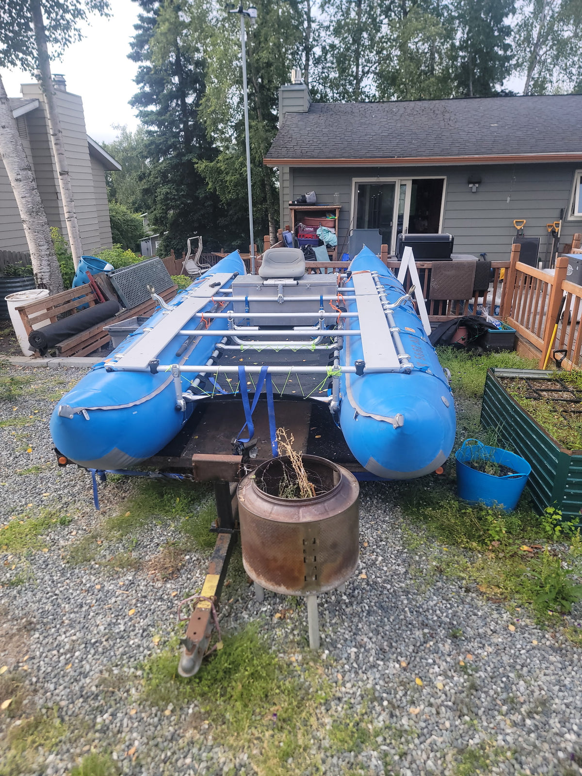 16' AIRE Lion Cataraft Rental – Expedition & Float Hunt Raft