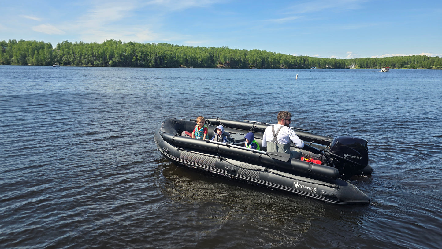 Stryker 470 (15.4ft) Inflatable Jet Boat (Hard Floor) & 50/35HP Jet Outboard
